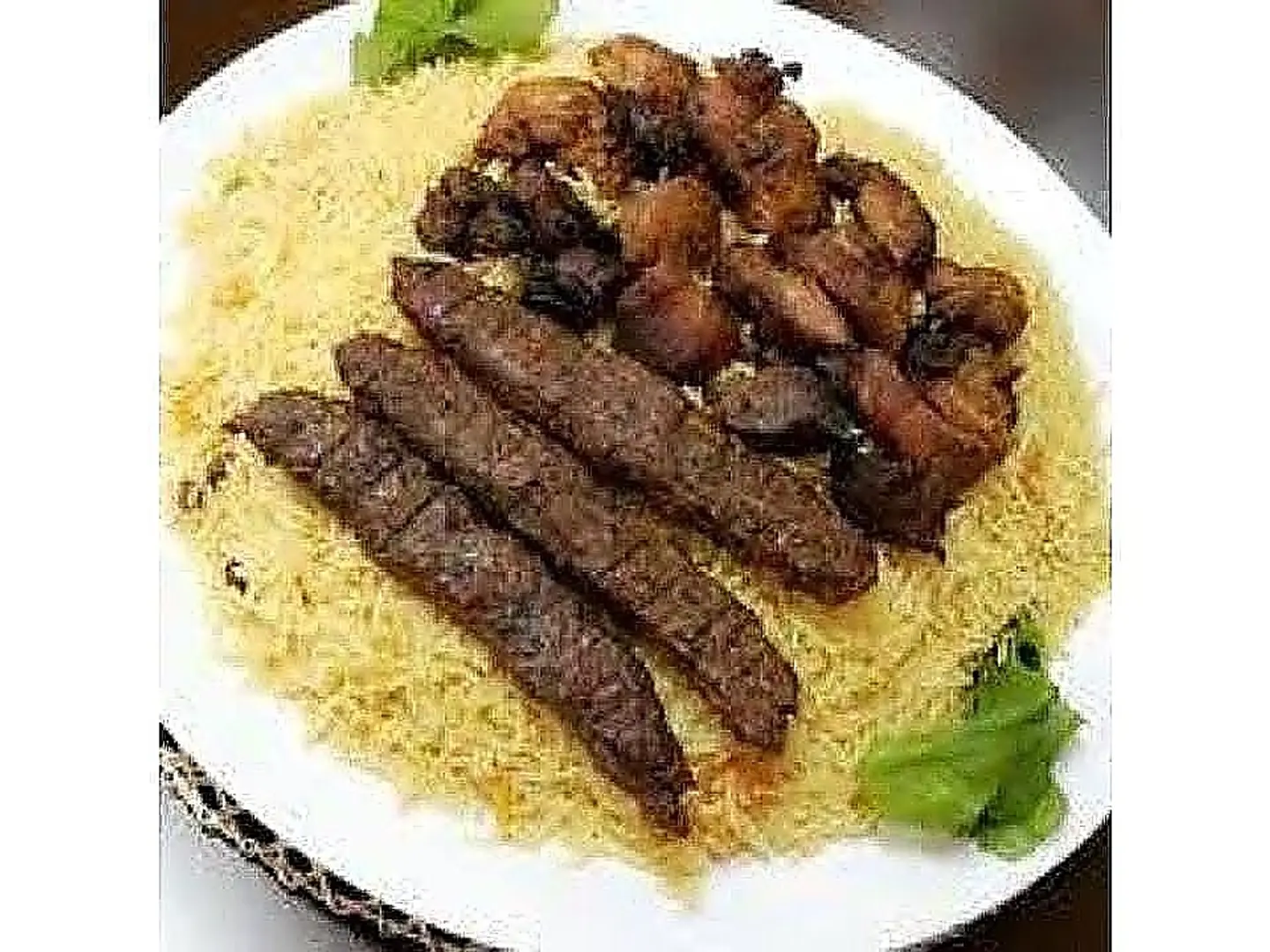 نفر كباب لحم مع رز بخاري