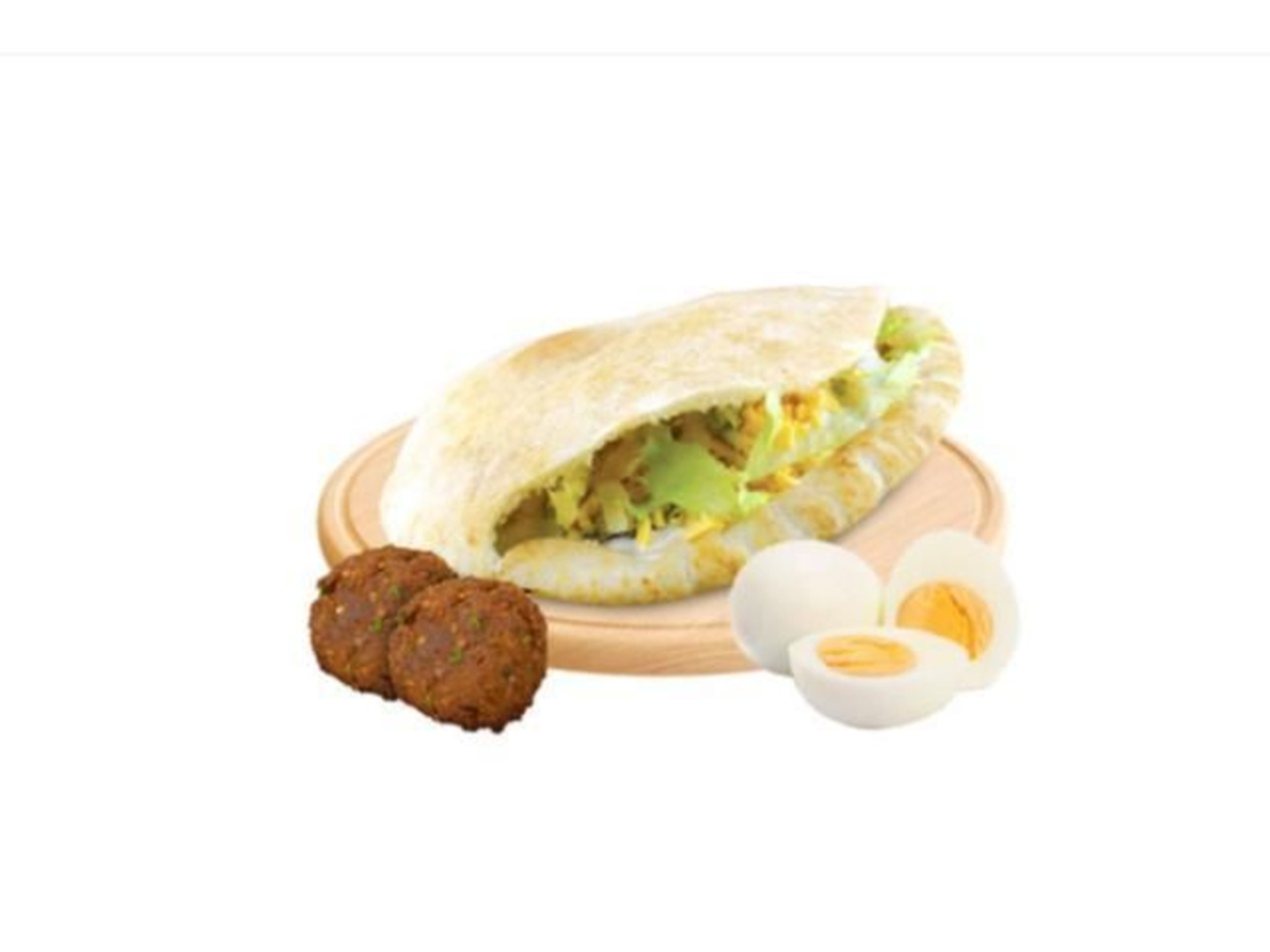 Falafel With Egg Sandwich