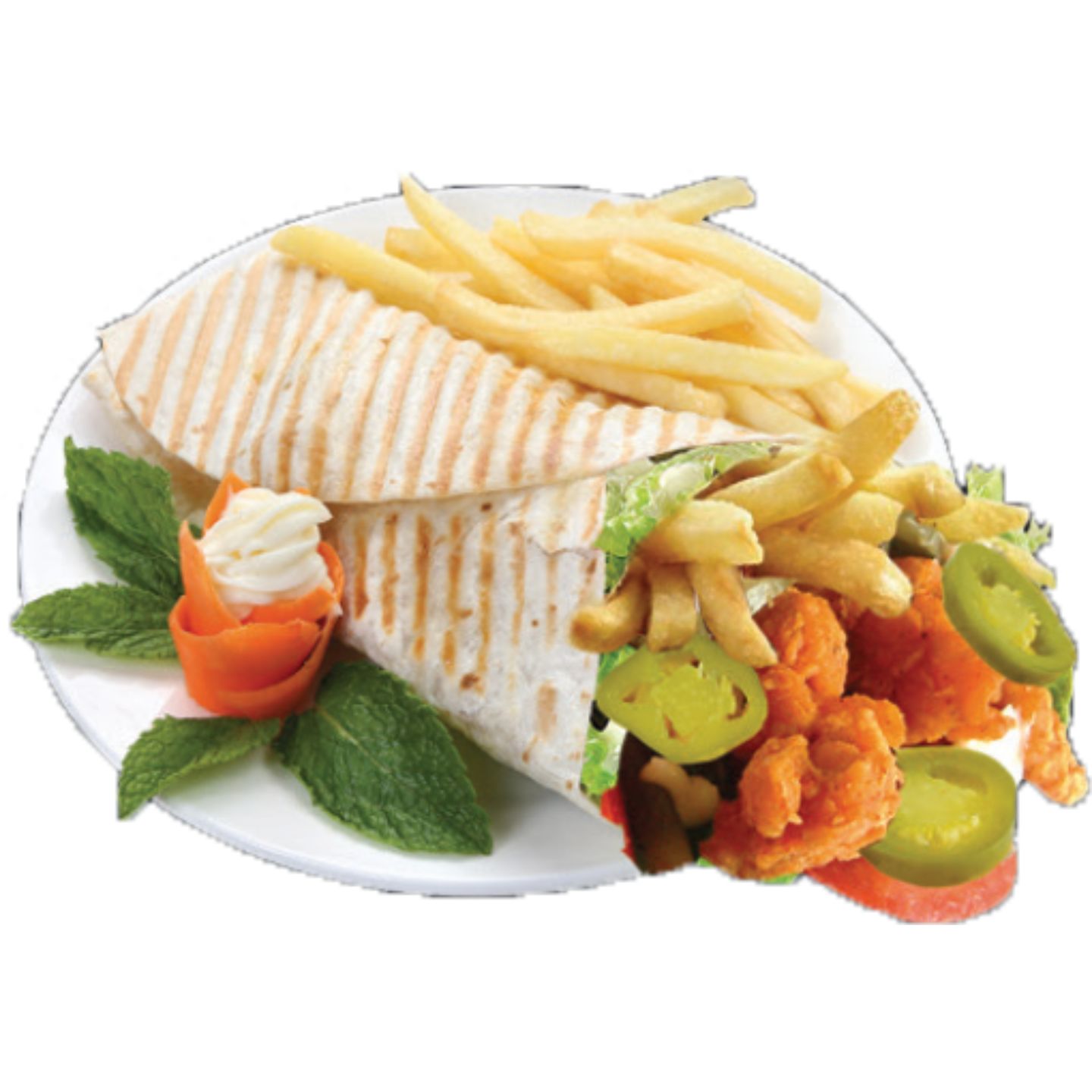 Mathafi Wrap With Fries