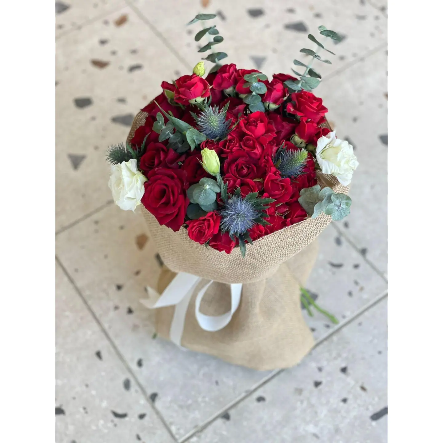 باقة ورد طبيعي احمر S1