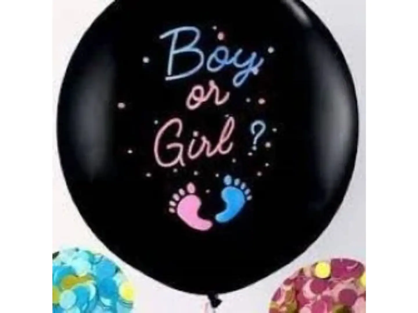 Latex Balloon To Reveal The Fetus's Gender (Feet Drawing)