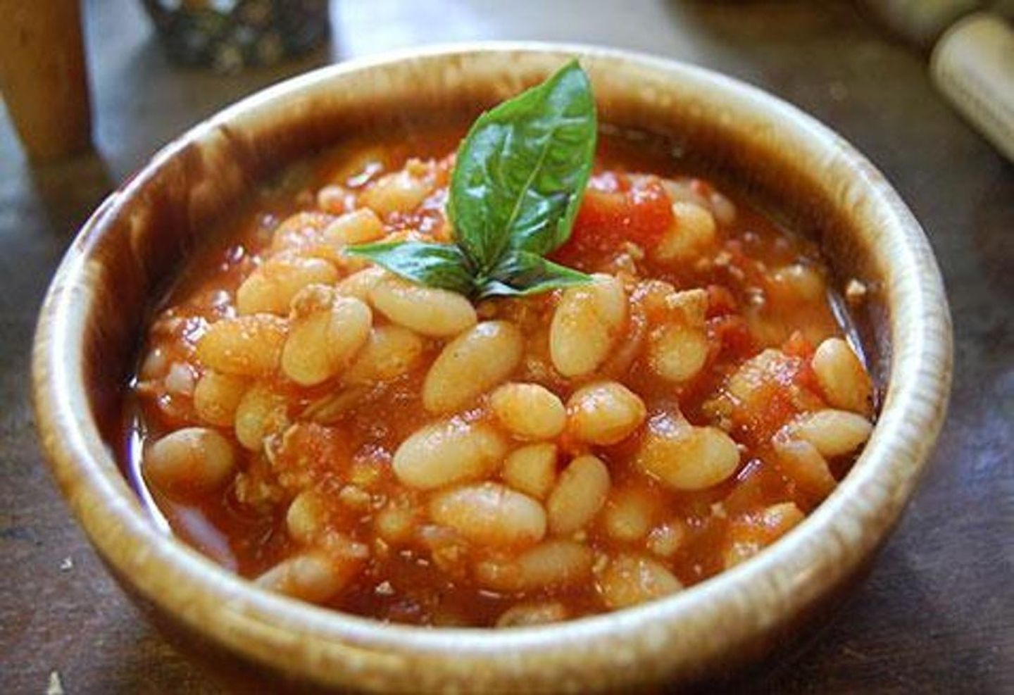 صحن فاصوليا بيضاء
