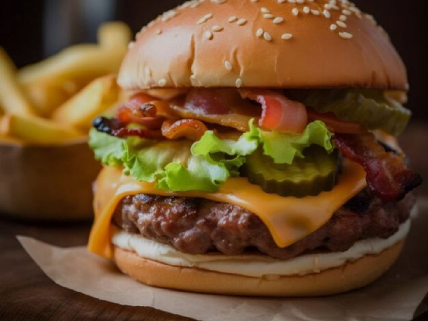 Beef Burger With Mustard And Honey - Regular