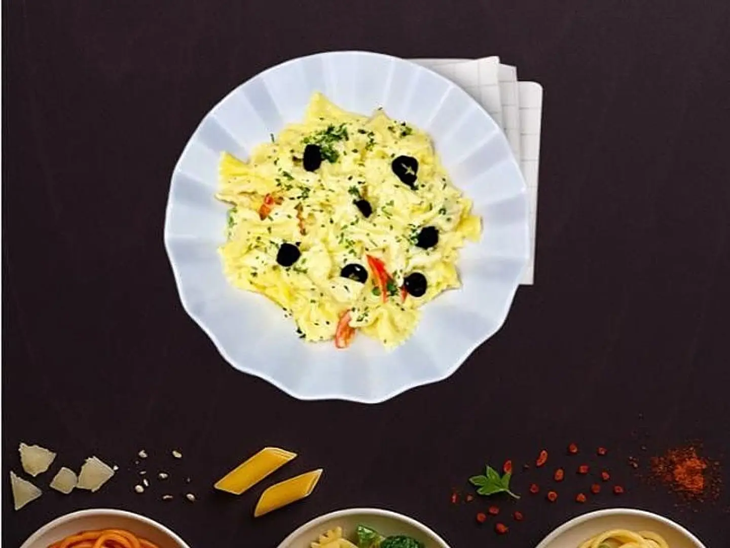 كلاسيك باستا روبيان بالصلصة البيضاء