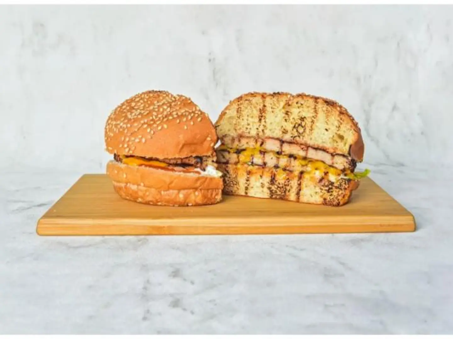 Double Charcoal Beef Burger