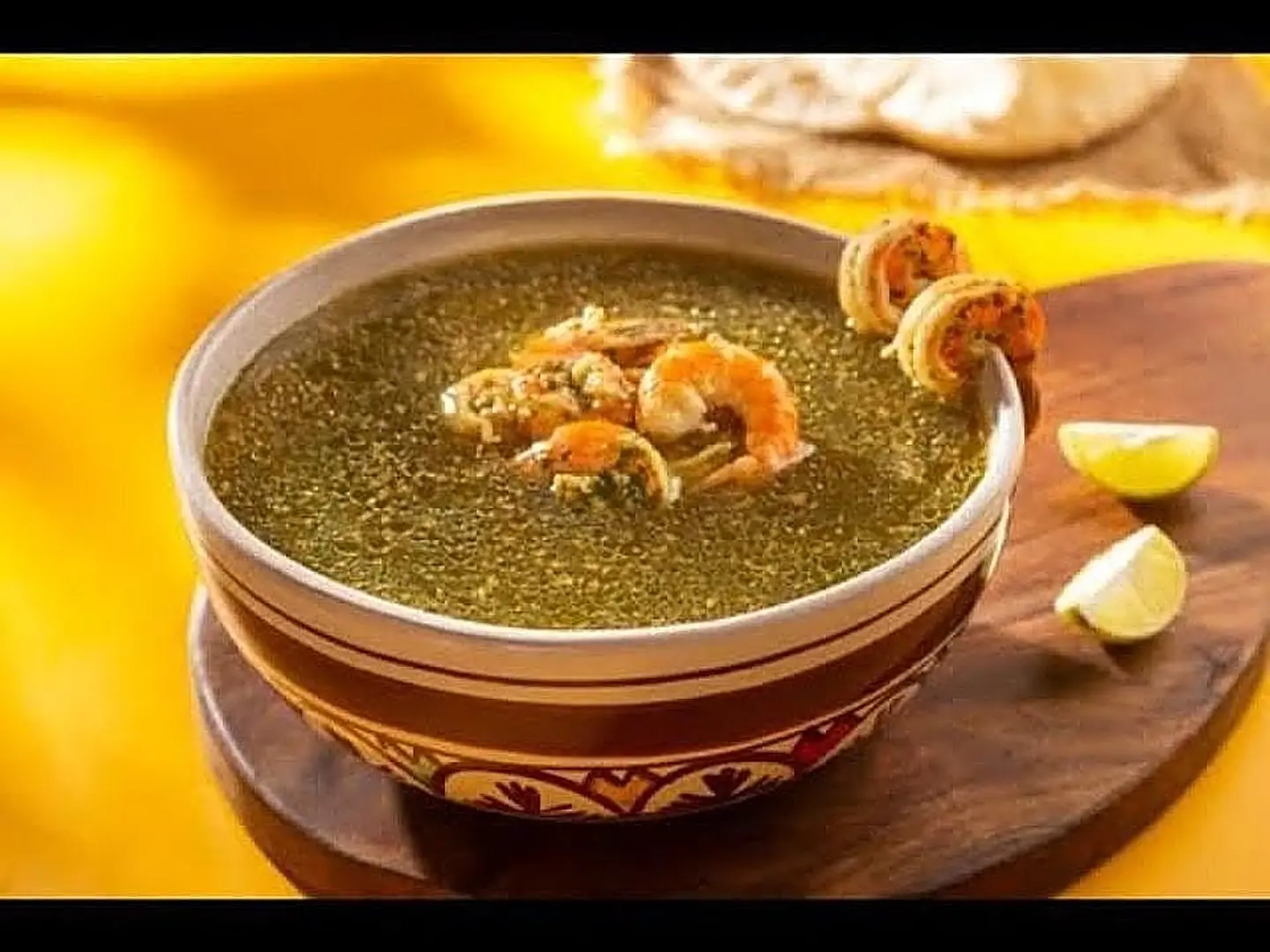 Jute Leaves With Shrimp Tagine