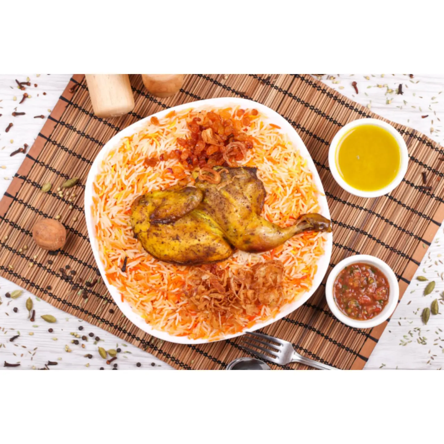 نص مسلوق مع رز مندي