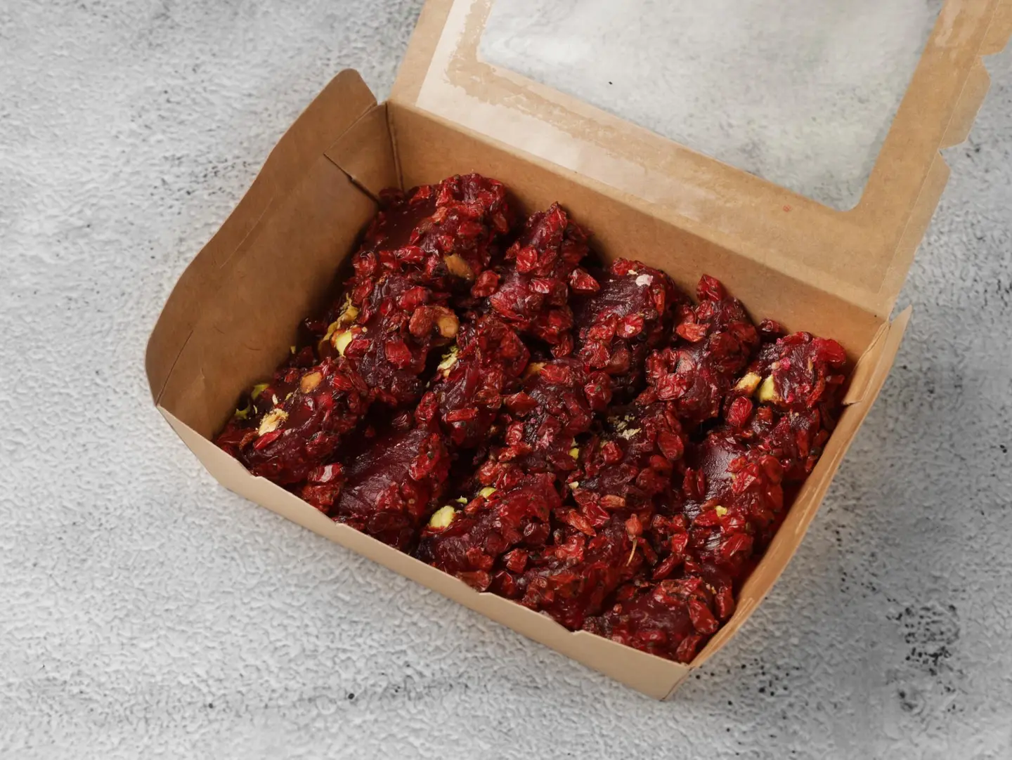 Pomegranate Turkish Delight With Pistachios