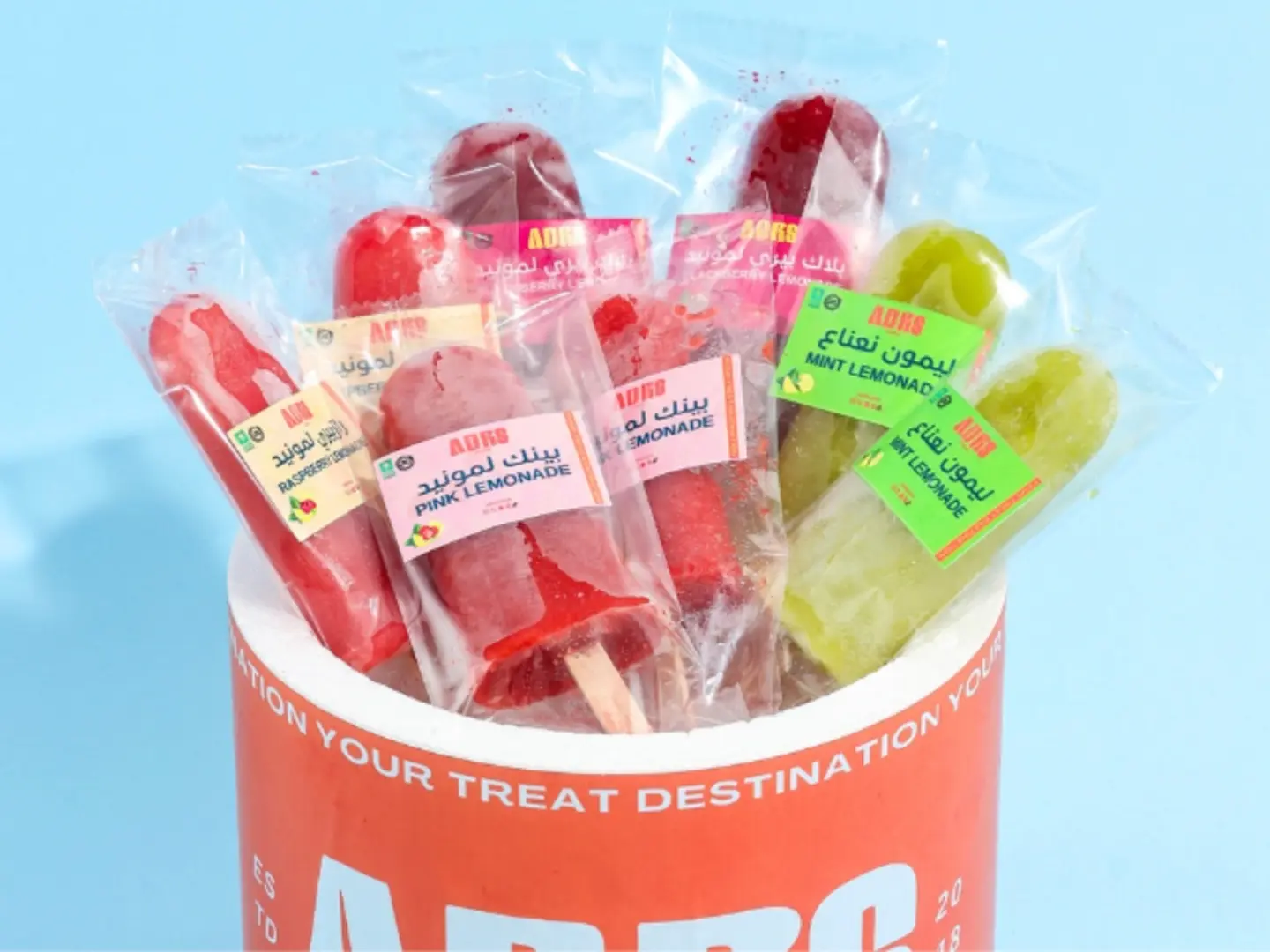 Mini Sour Popsicle Box 8 Pc's