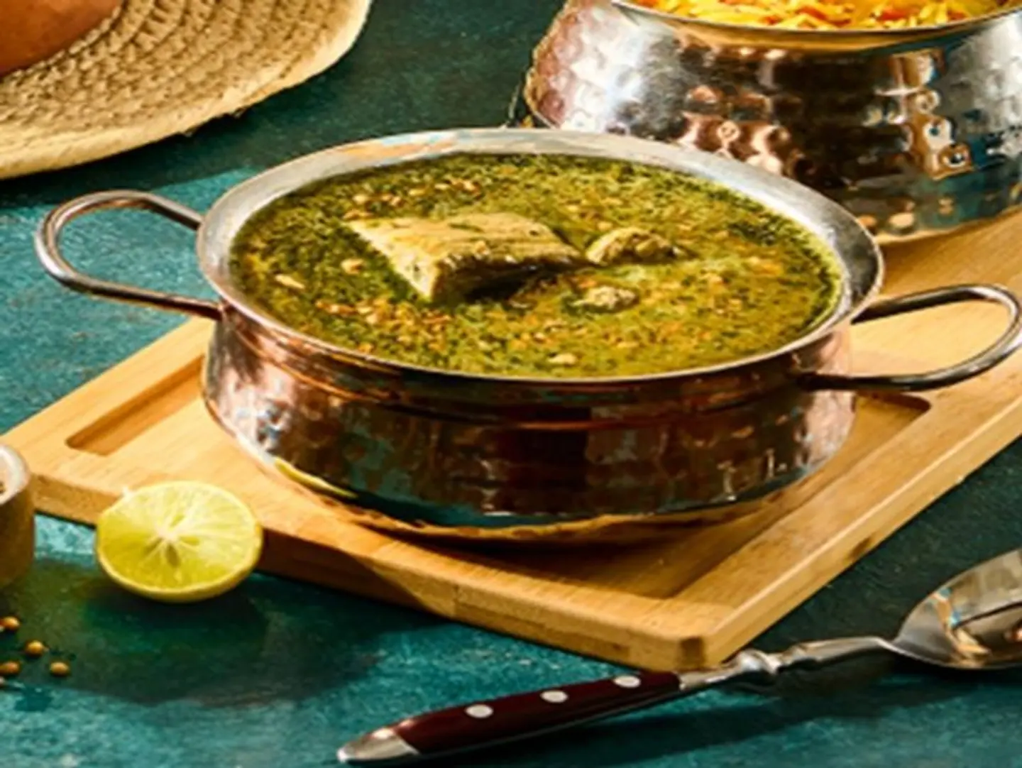 Vermicelli Rice, Molokhia With Chicken & Om Ali Dessert
