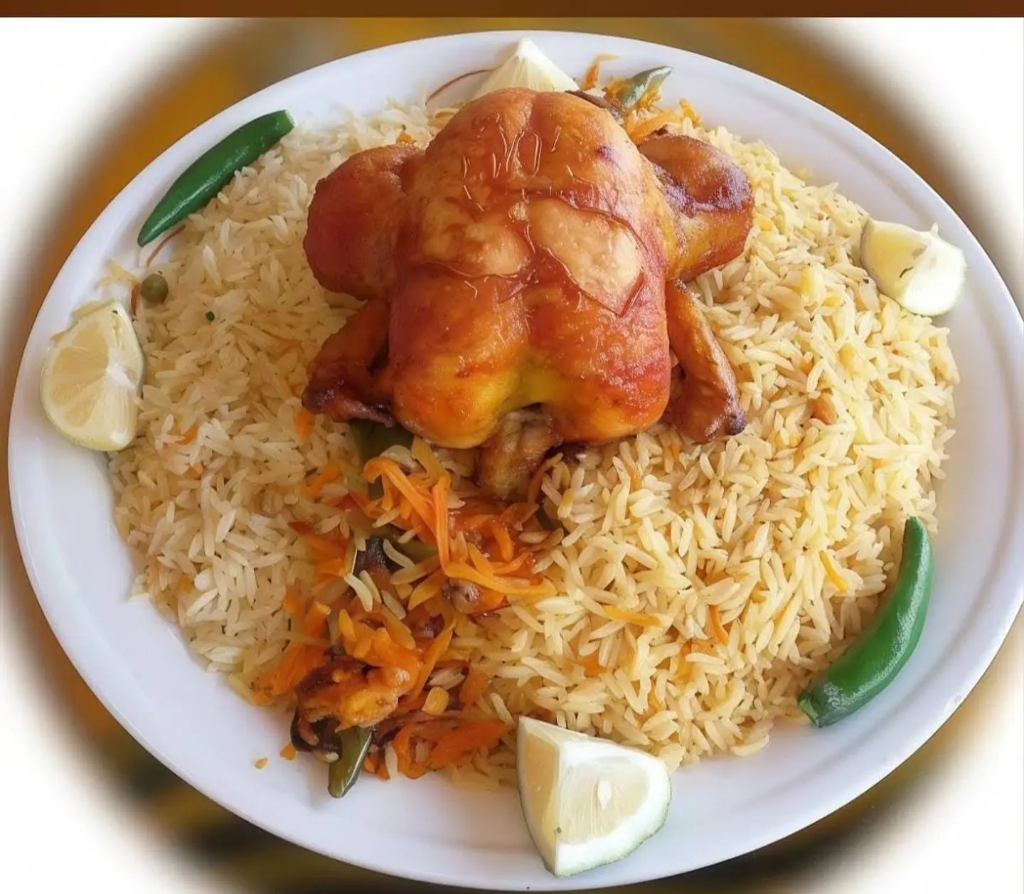 Whole Chicken With Bukhari Rice