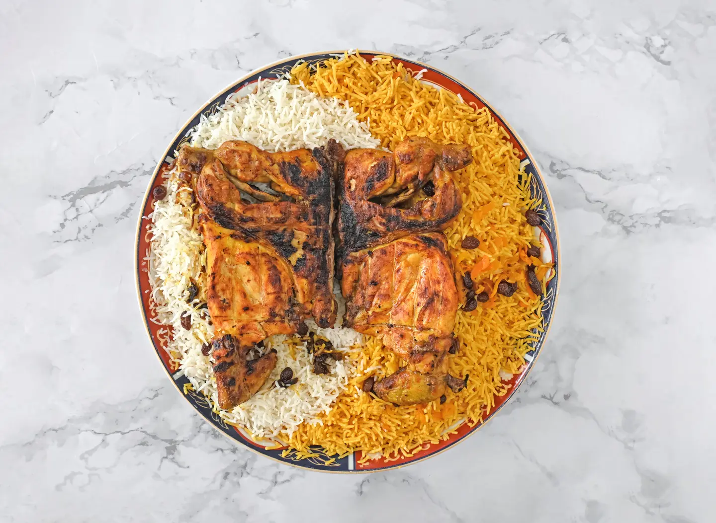 حبة دجاج على الفحم + حبه ساده مجان