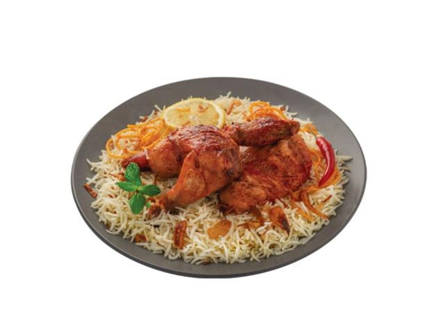 نصف دجاجة مع الأرز - نصف دجاج حنيذ