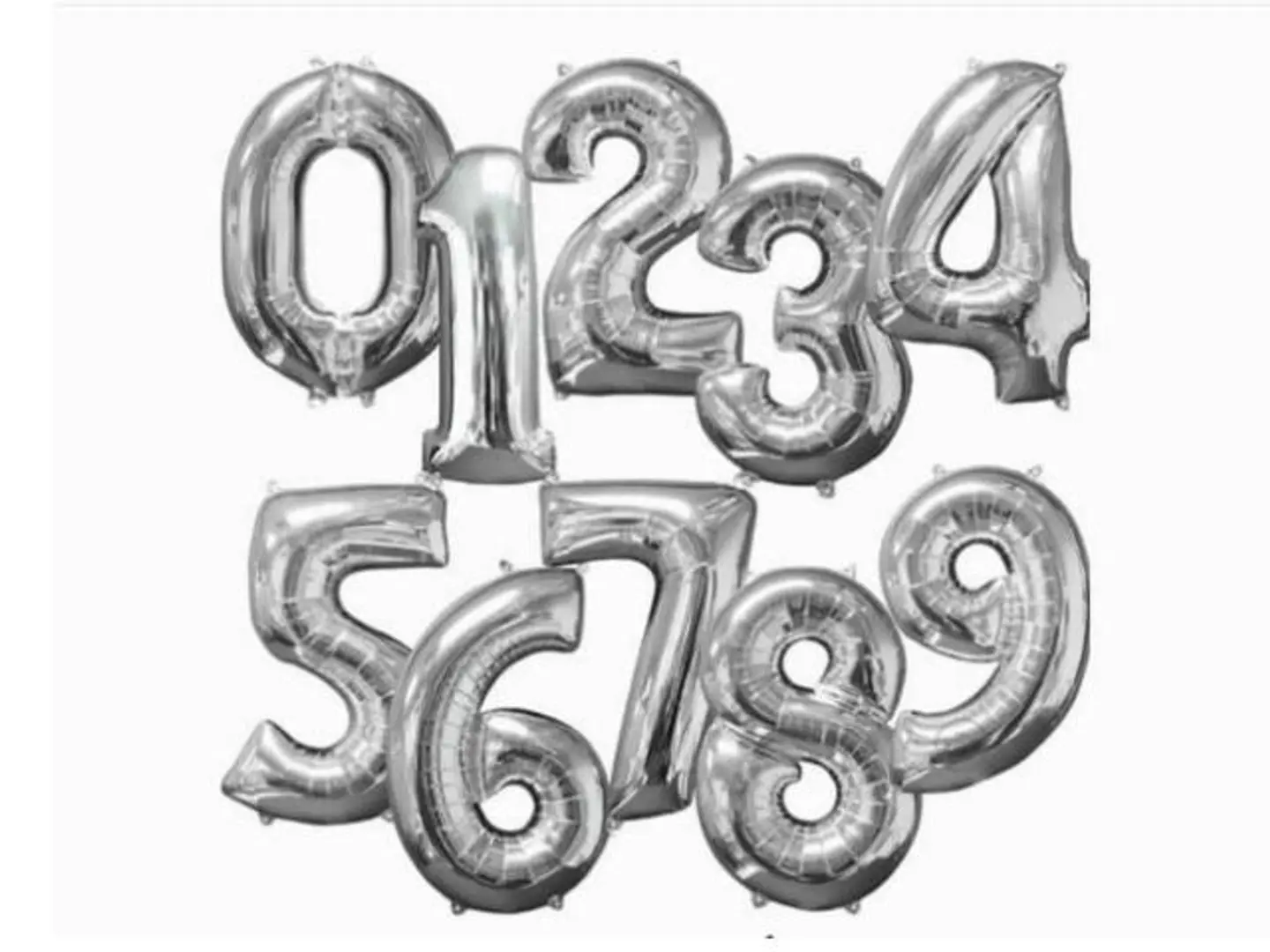 Number Helium Ballon
