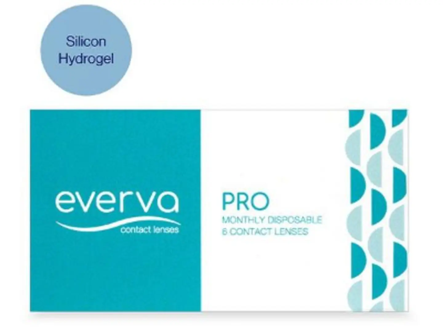 Everva Pro Silicon Hydrogel Monthly Contact Lens Pack Of 6 Lenses