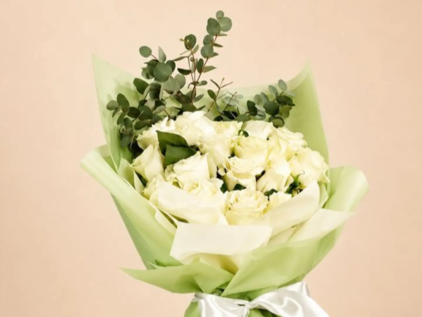 Delicate White Rose Bouquet