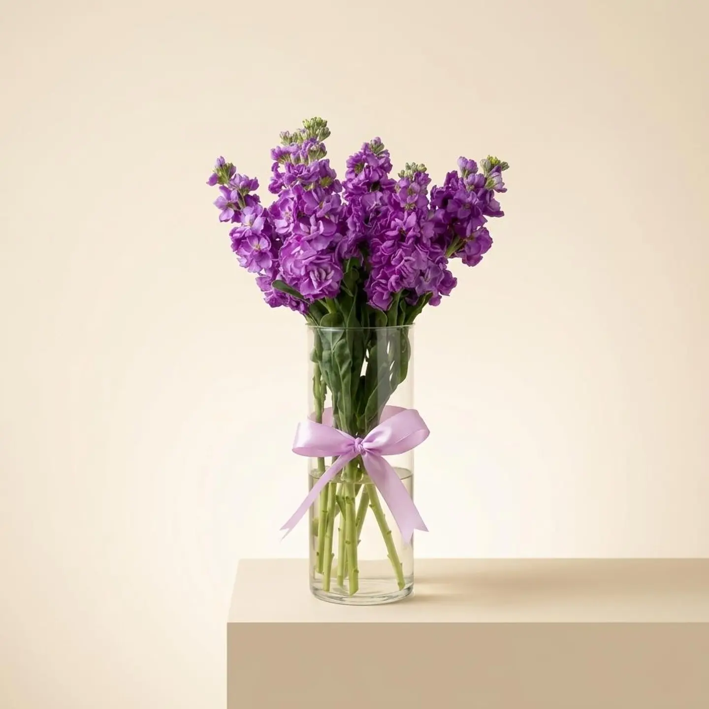 Purple Delphinium Flowers Vase