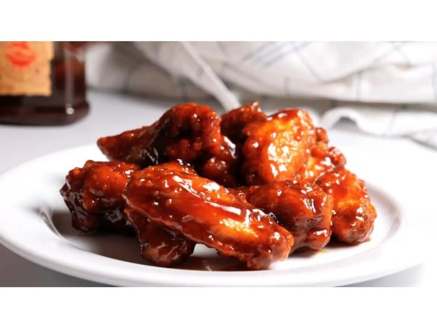 Plate Of Barbecue Wings