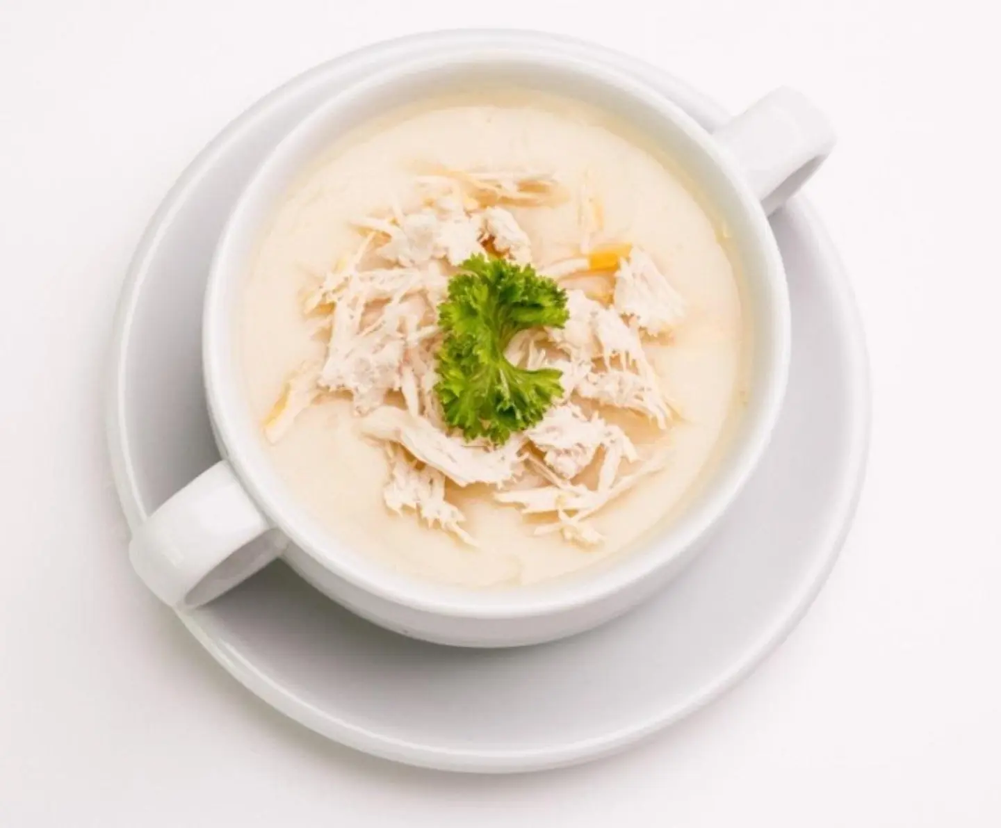 شوربة دجاج بالكريمة