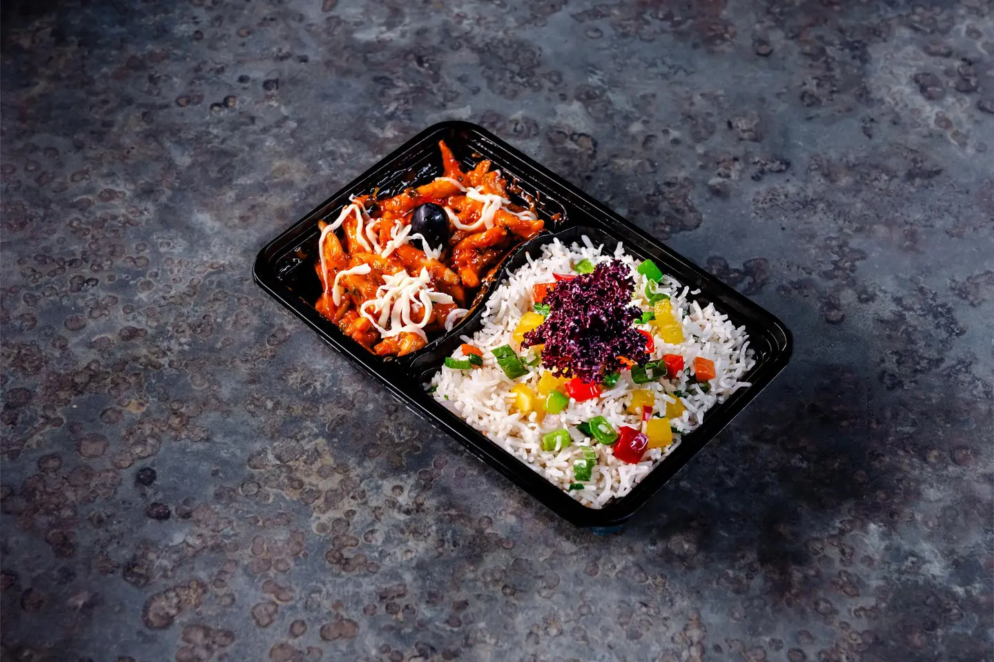 Veg Fried Rice With Chickan Fajita