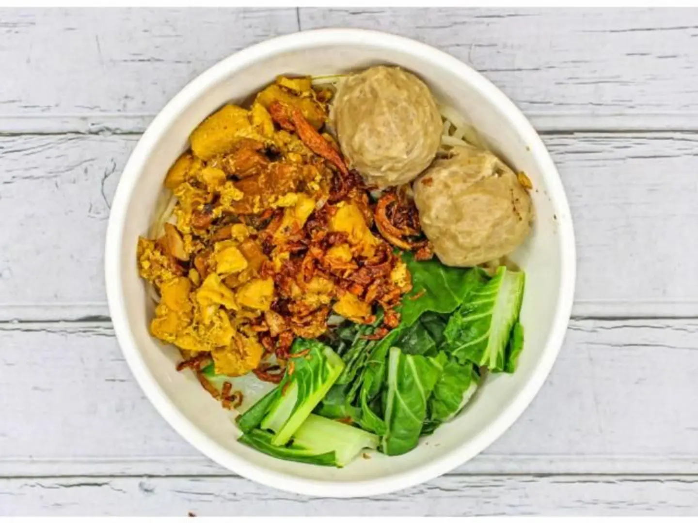 Noodle Soup With Meatballs And Chicken