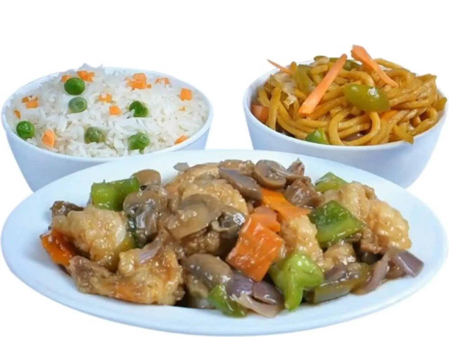 روبيان بالفطر والفلفل