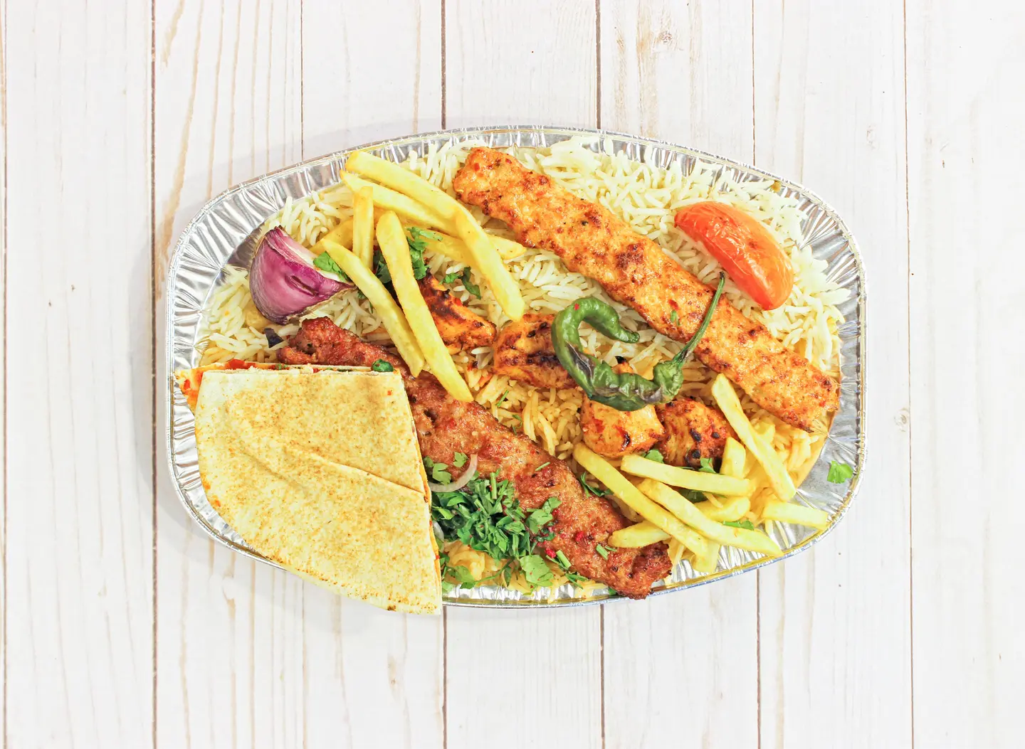 1 Kg Mixed With Grills With Rice