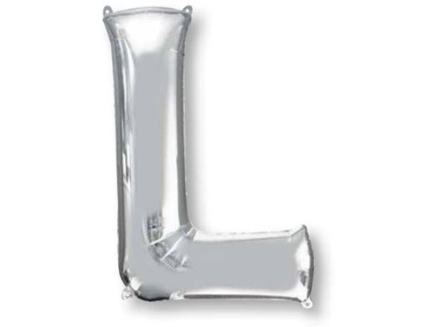 Silver L Balloon