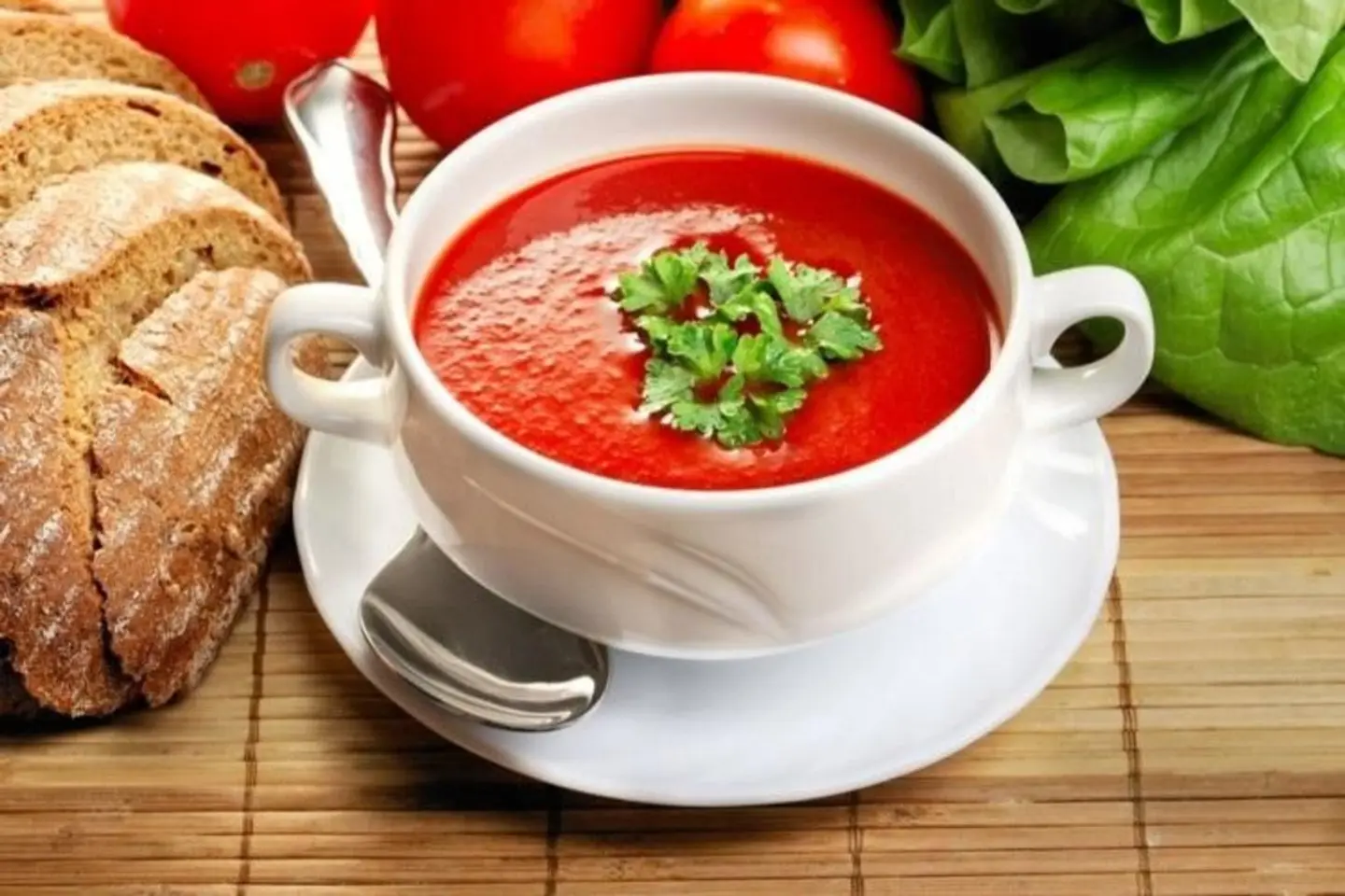 Seasoned Tomato And Orzo Soup