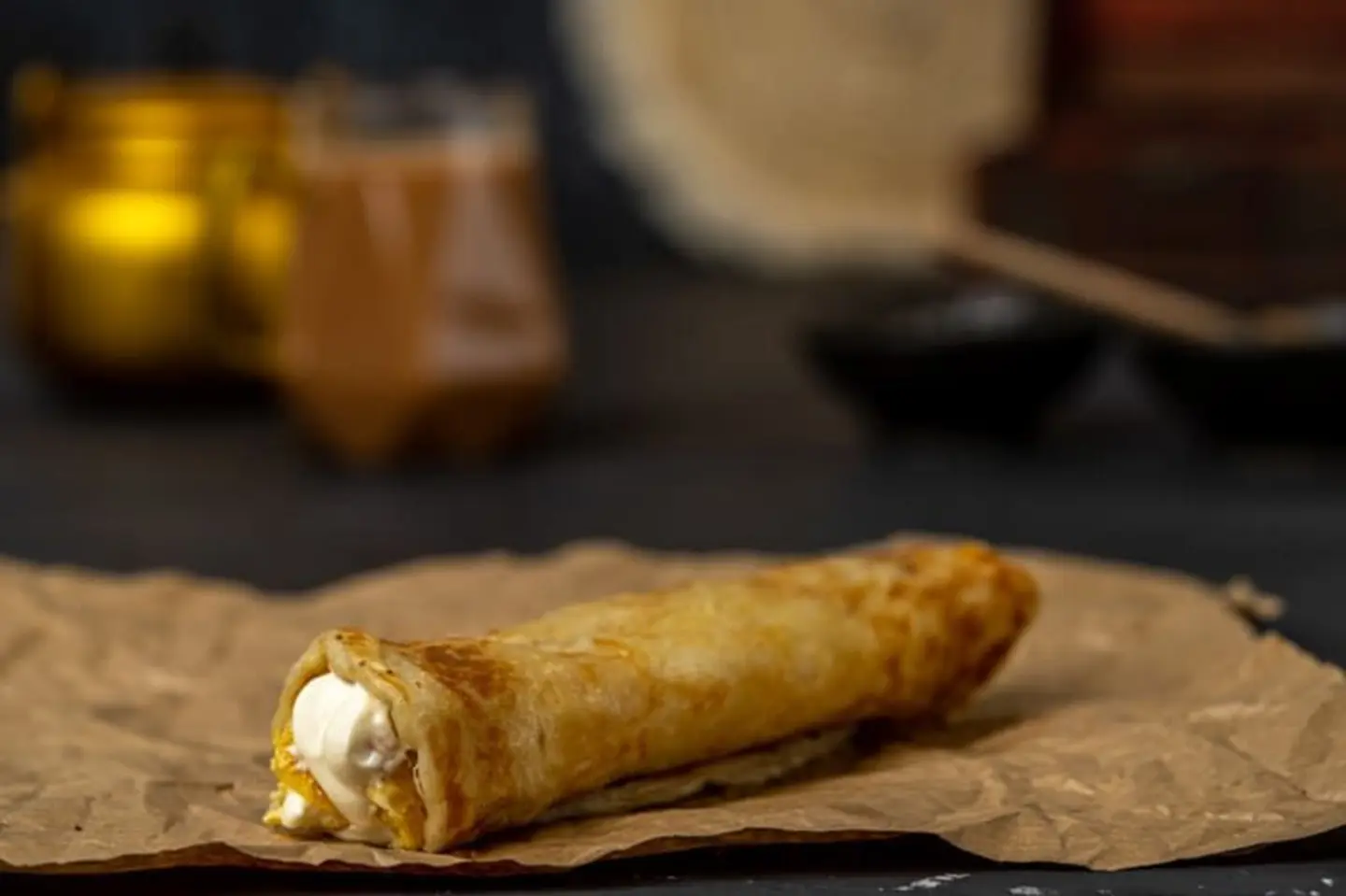 Chapati With Egg And Cheese