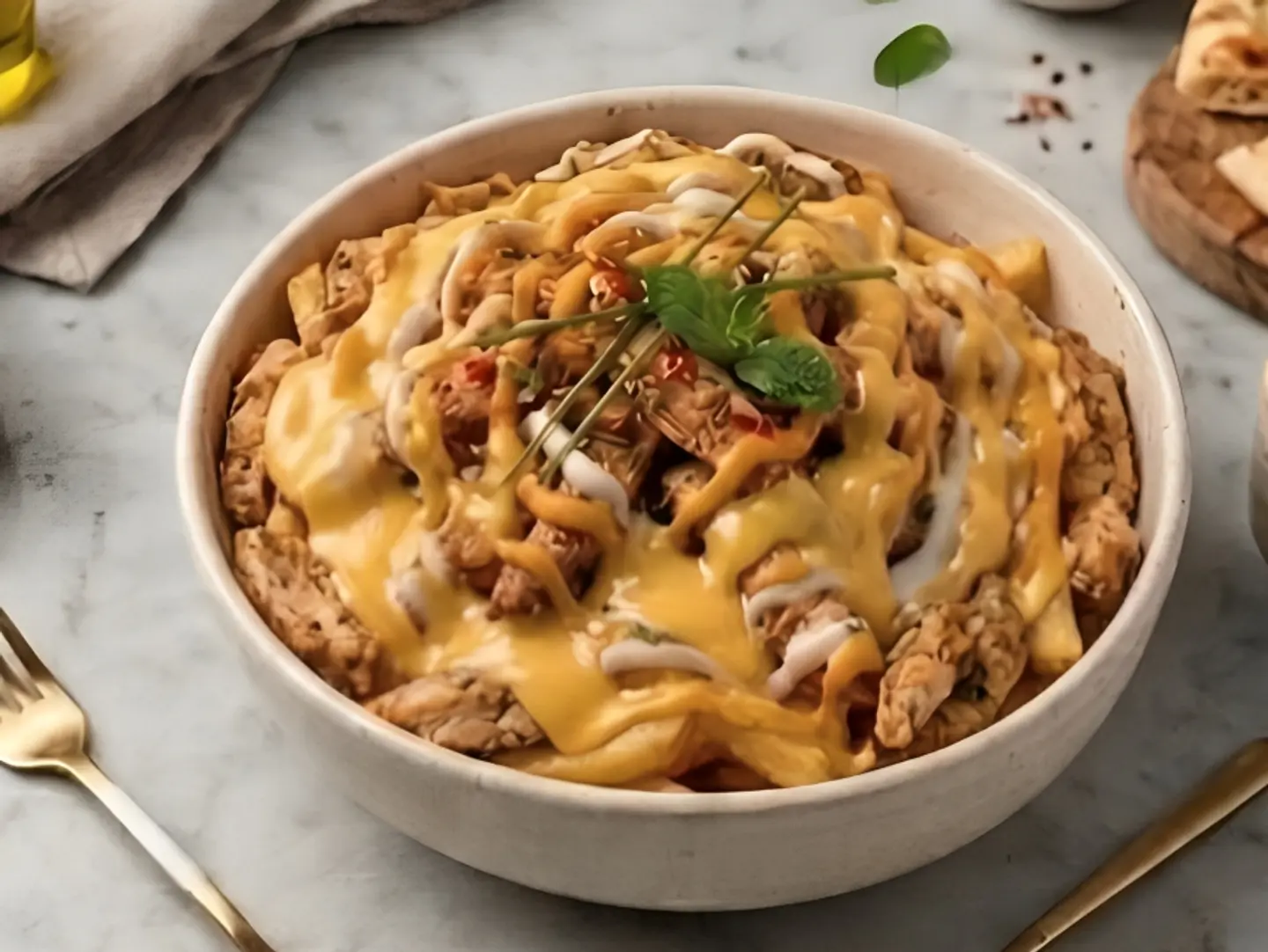 Sahn Shawrma With Potato Cheese