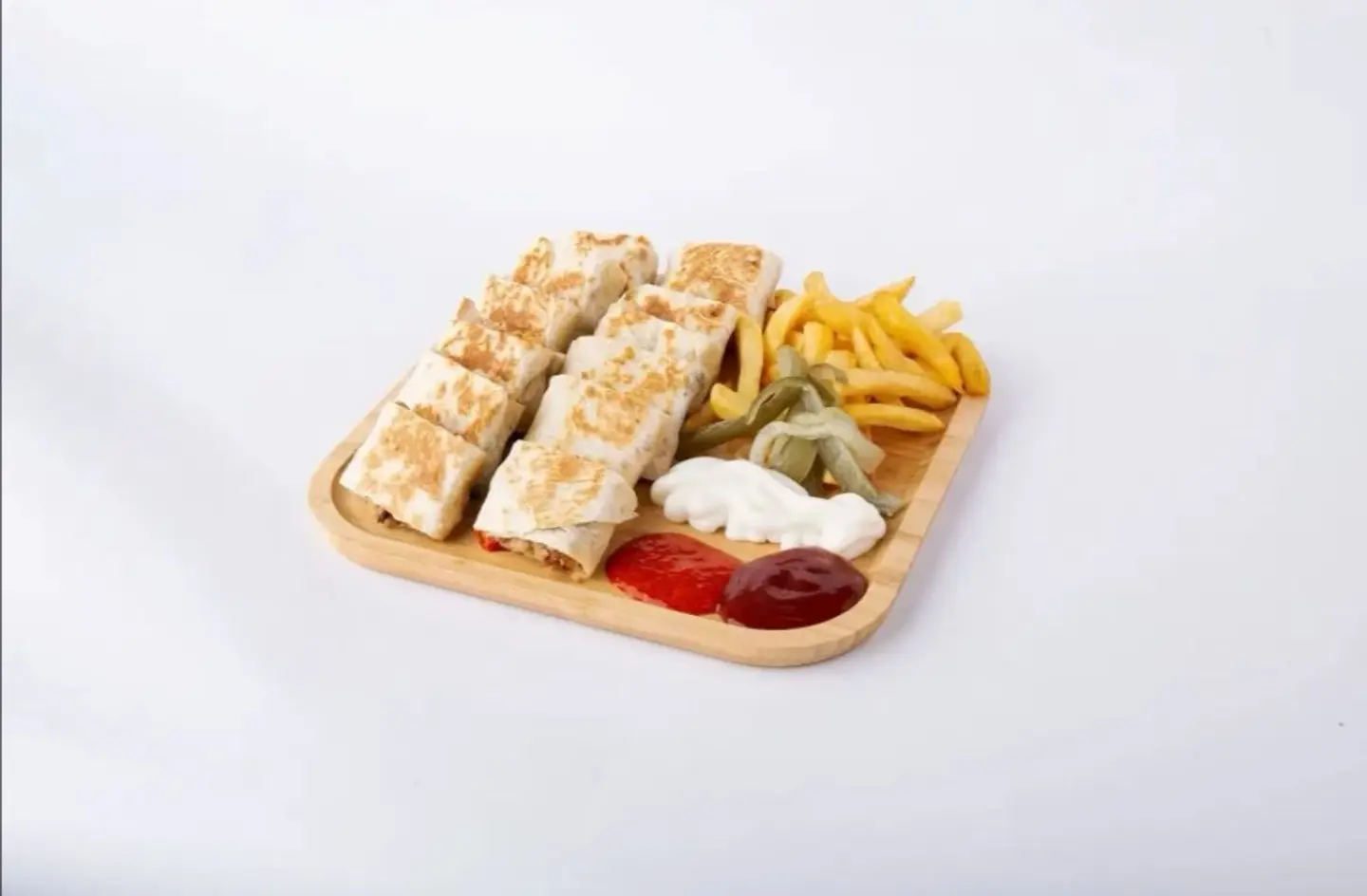 2 صحن عربي كبير دبل مع جبنه