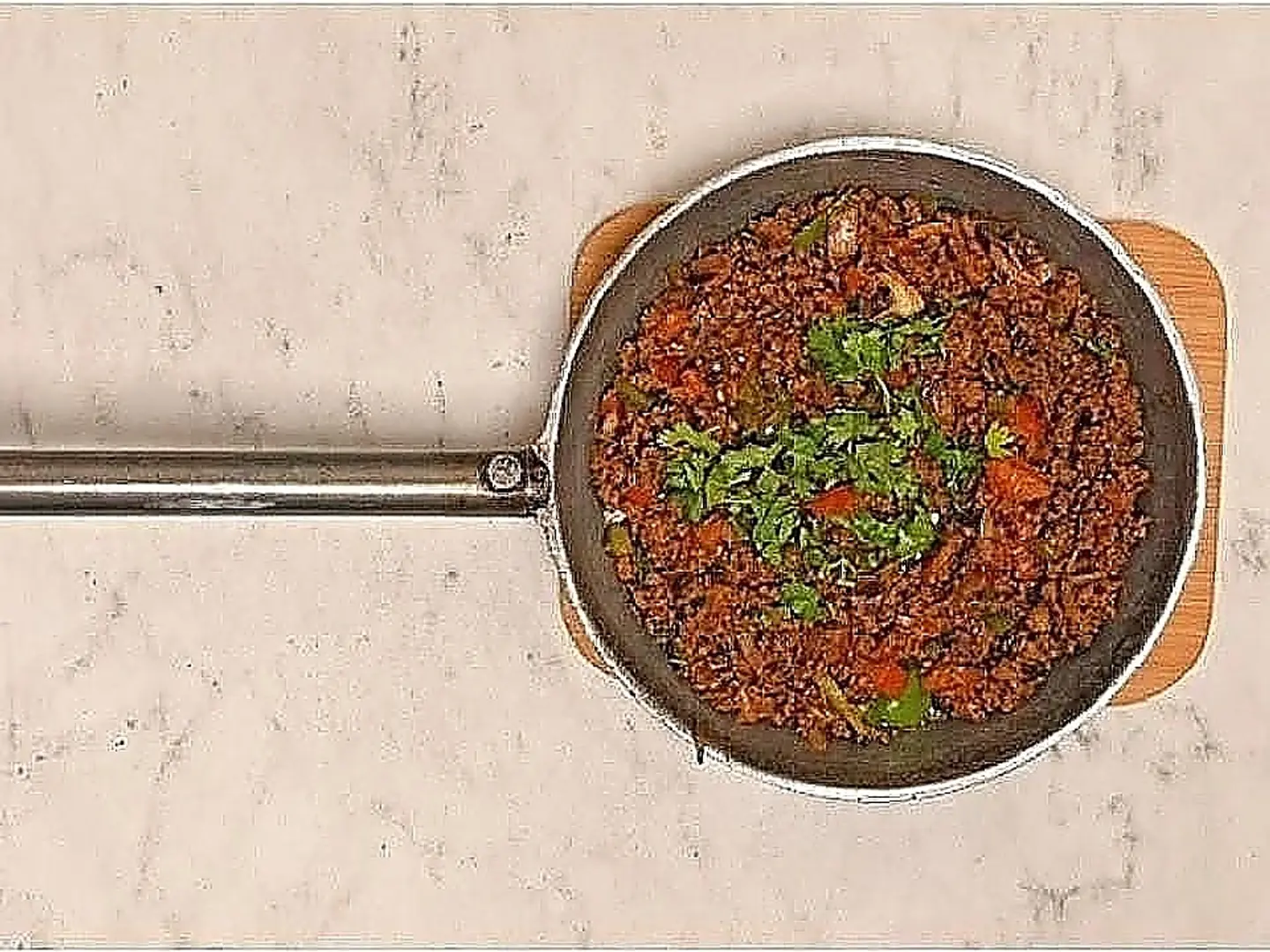 صحن لحم مفروم