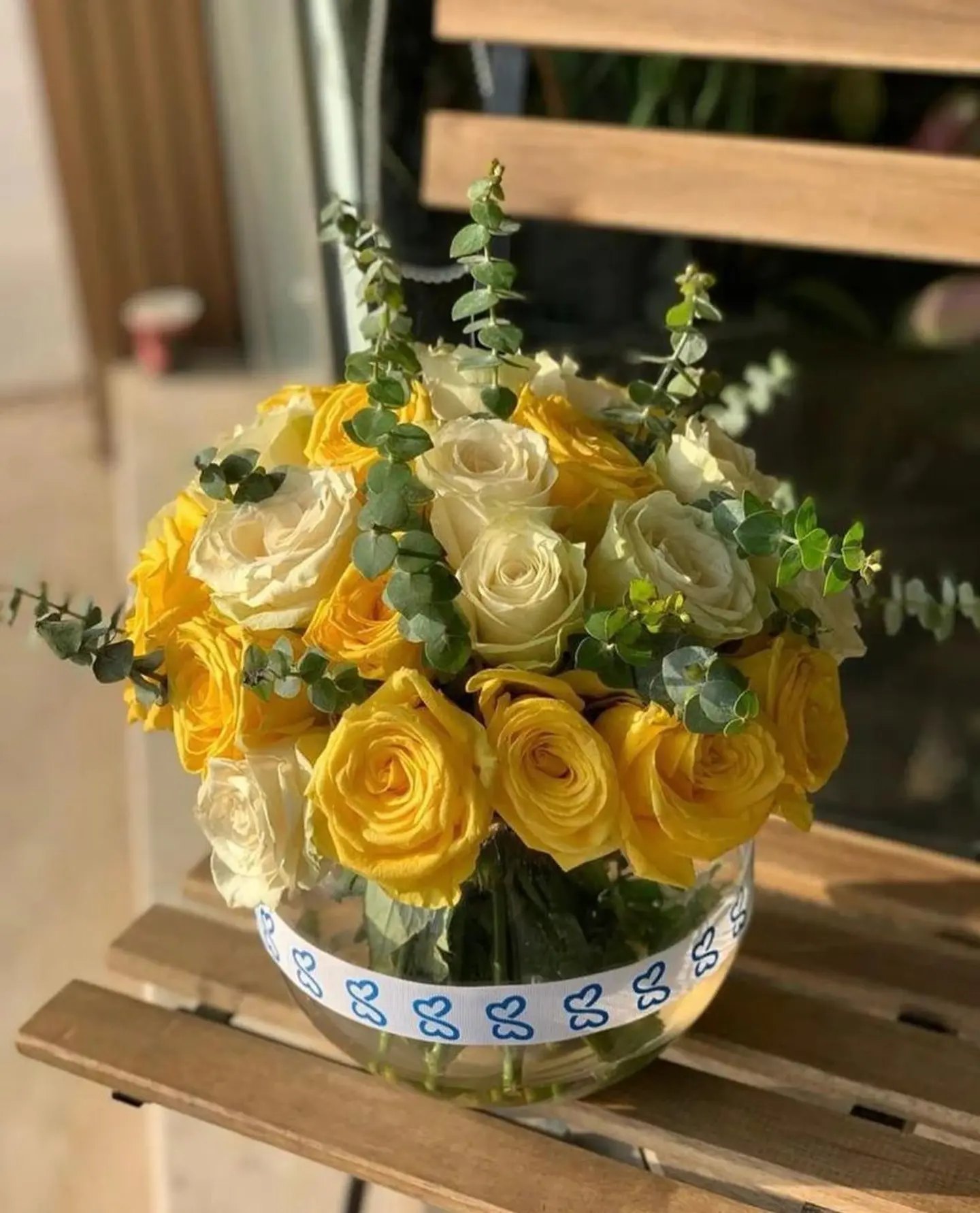 فازه بالورد الجوري الاصفر