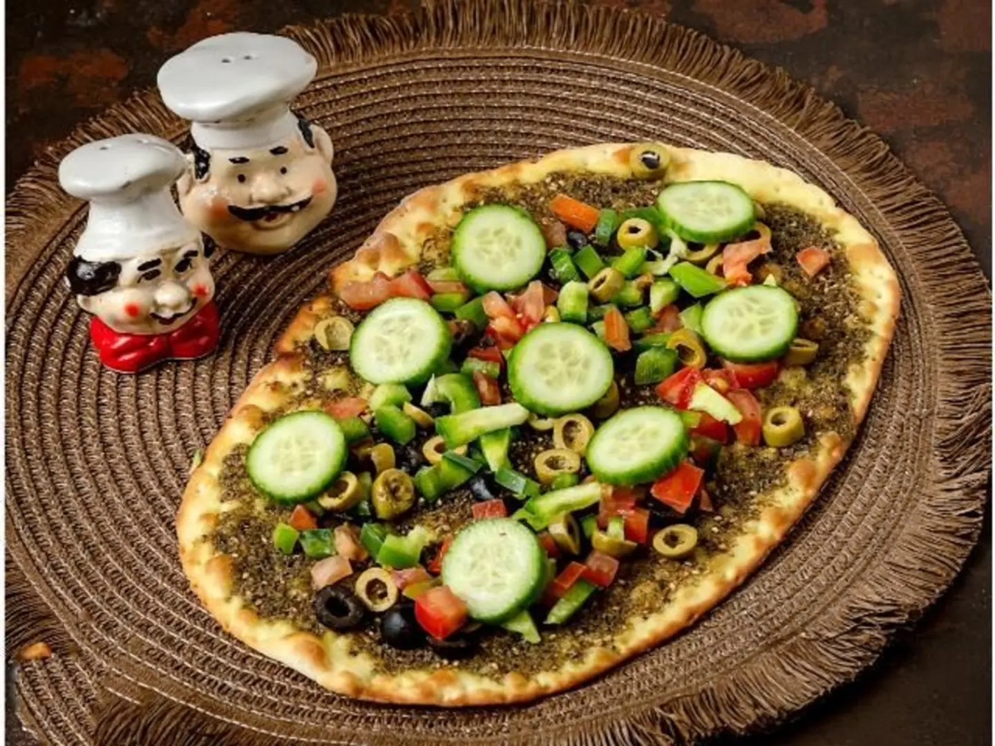 زعتر مشروح مع خضار