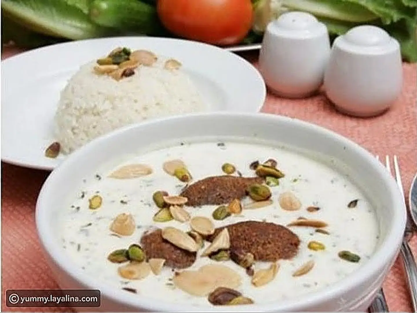 كبة لبن مع رز