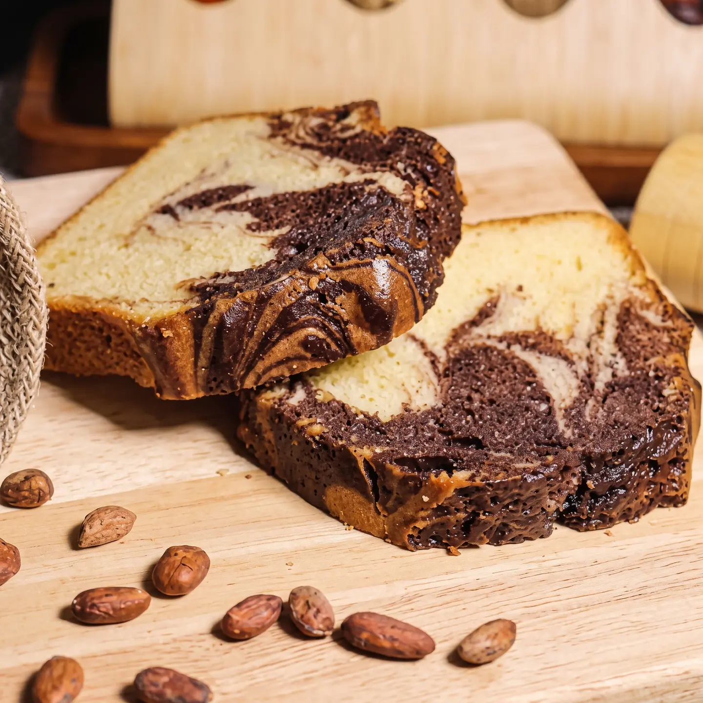 Soft And Buttery Marble Cake