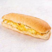 بيض مقلي - خبز برجر صغير