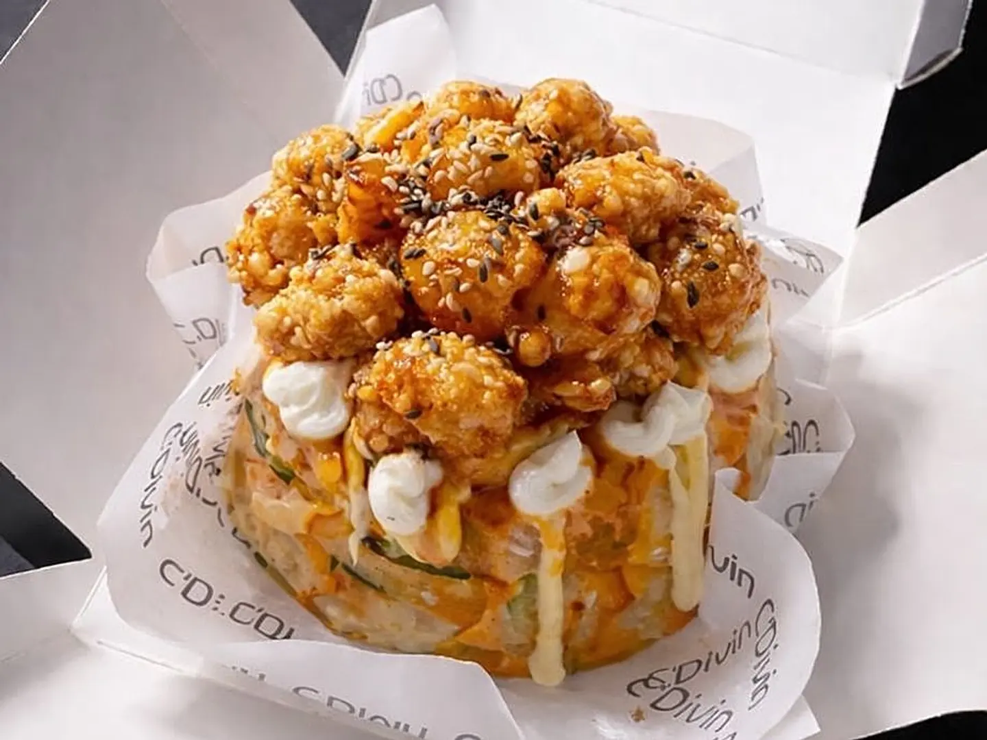 بوب كورن تشيكن سوشي كيك