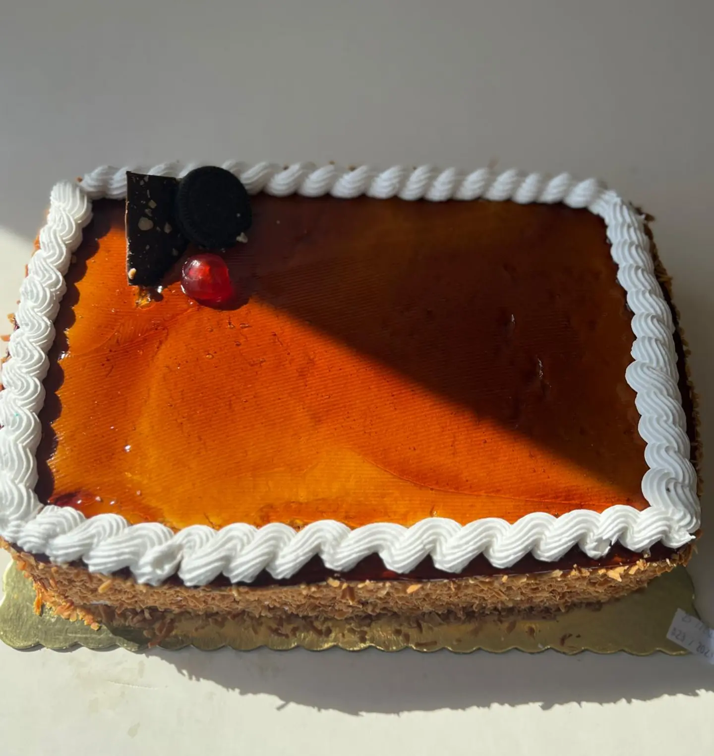 تورتة مستطيلة كراميل