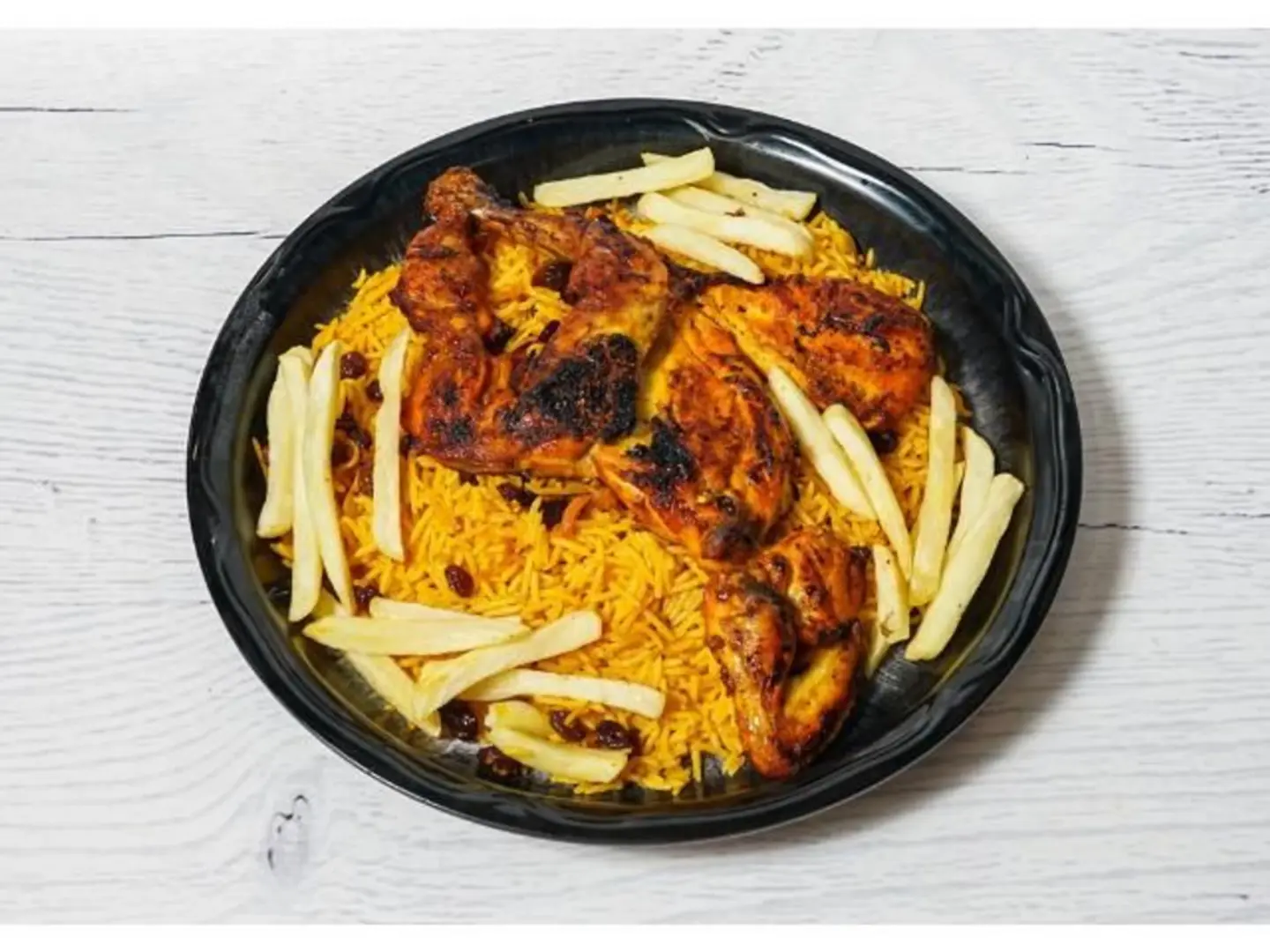 Half Charcoal Grilled Chicken With Rice