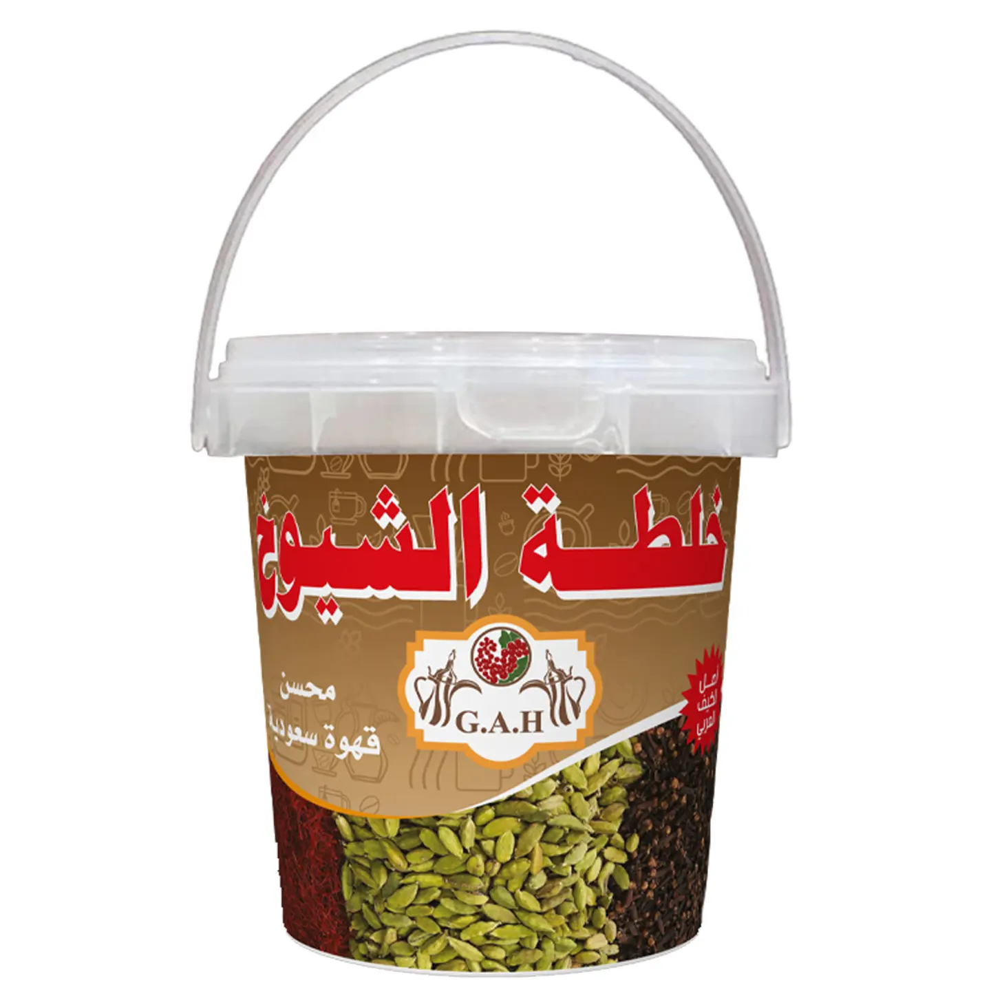 Sheikhs Blend Bucket Enhanced Saudi Coffee - Sheikhs Blend Bucket Enhanced Saudi Coffee 125 Grams