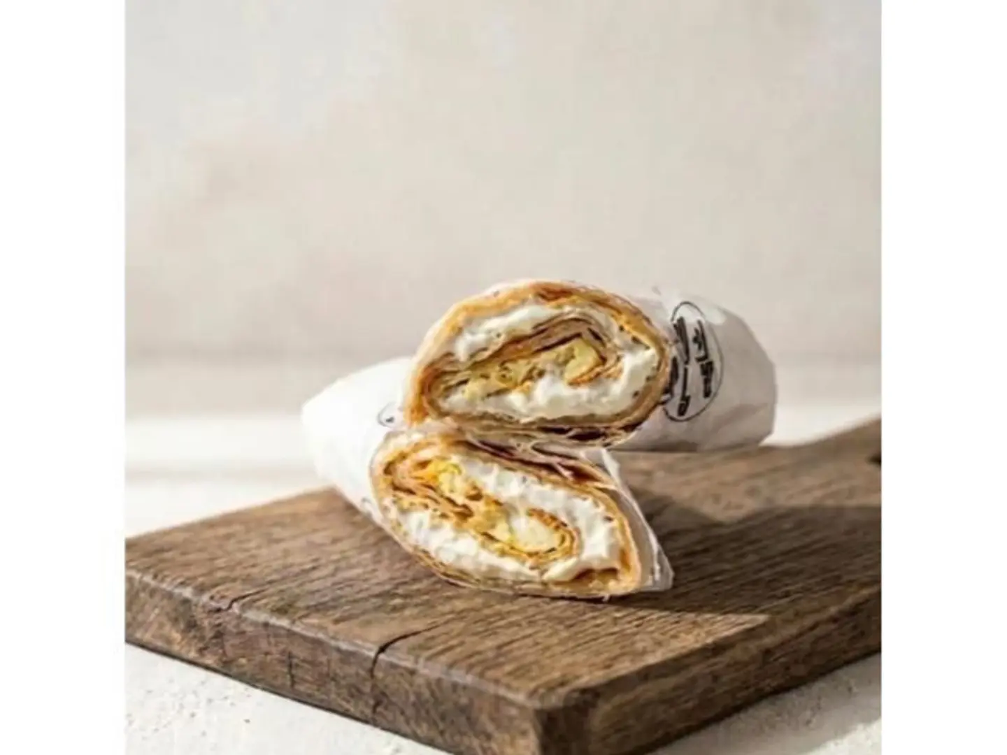 Egg And Kiri Cheese Chapati