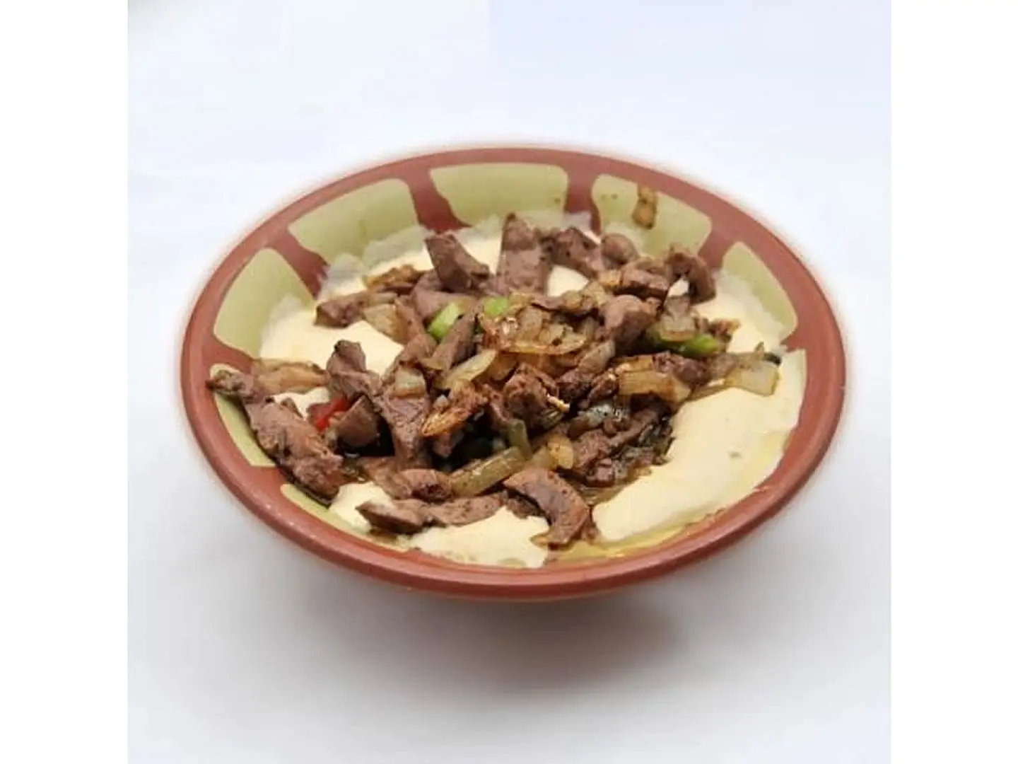 Liver With Hummus Plate