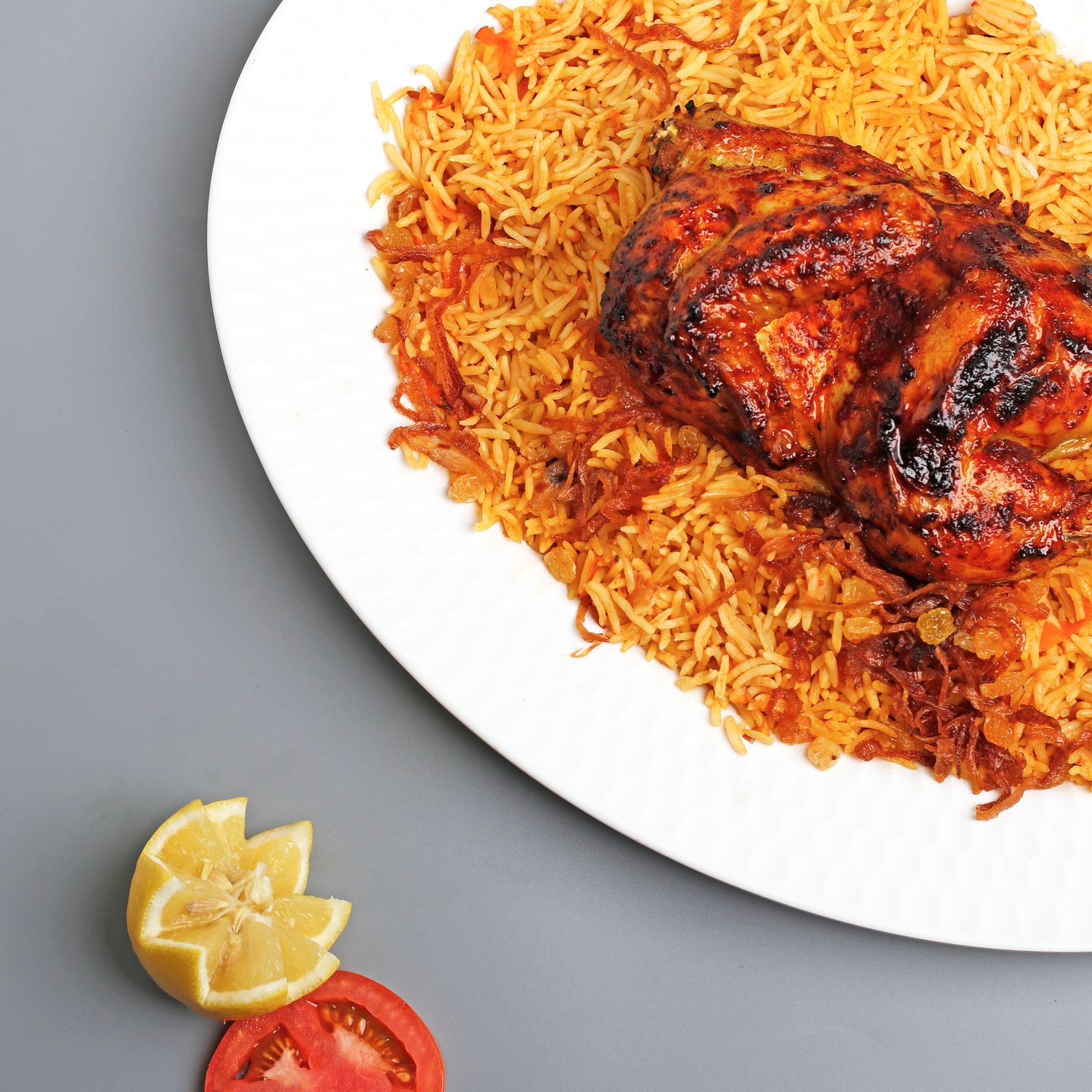 One Grilled Chicken With Rice