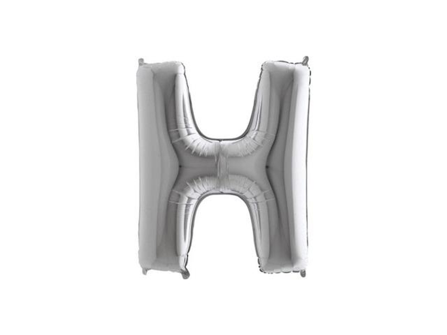 Balloon Letter H Silver