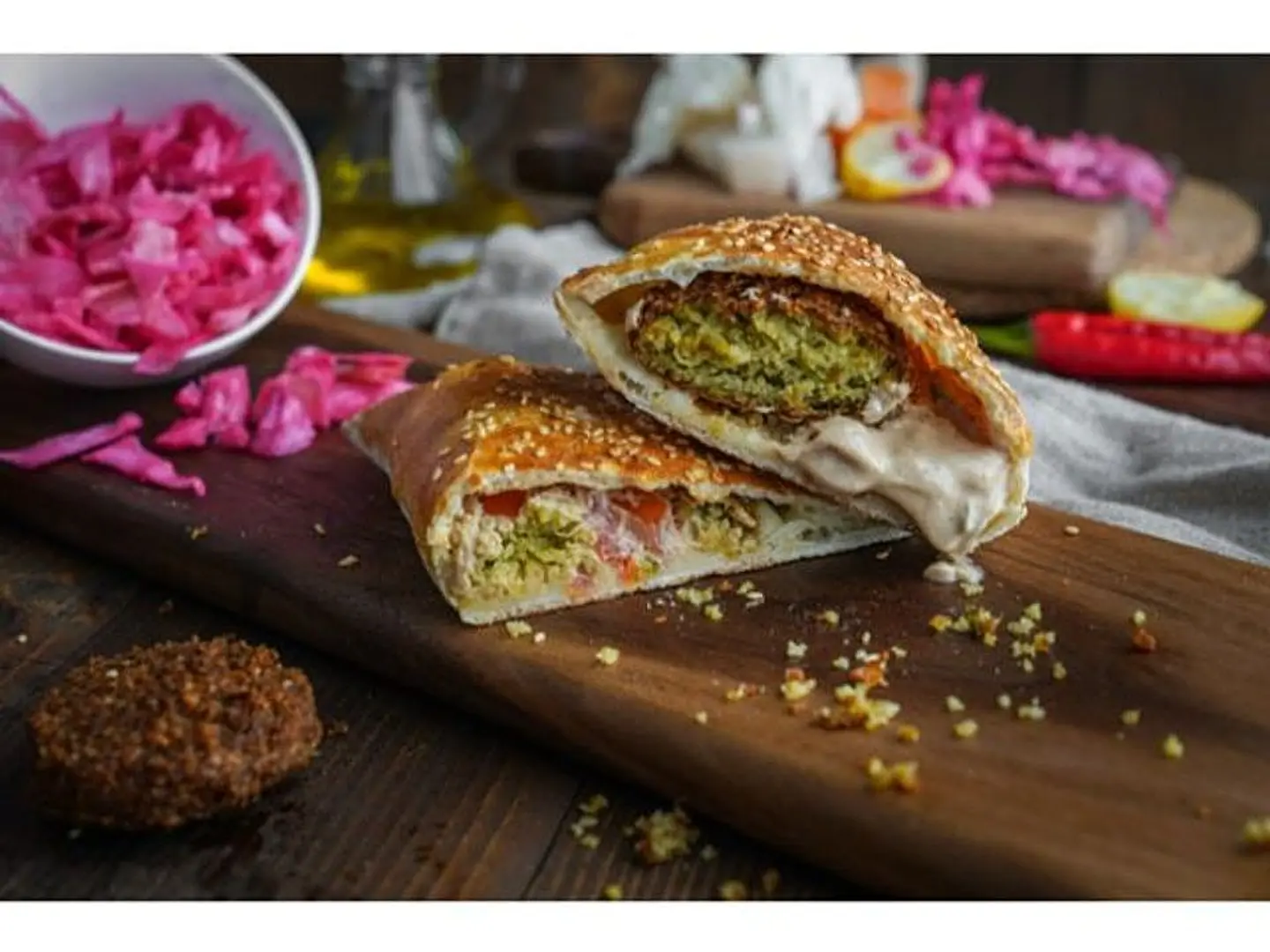 فطيرة فلافل