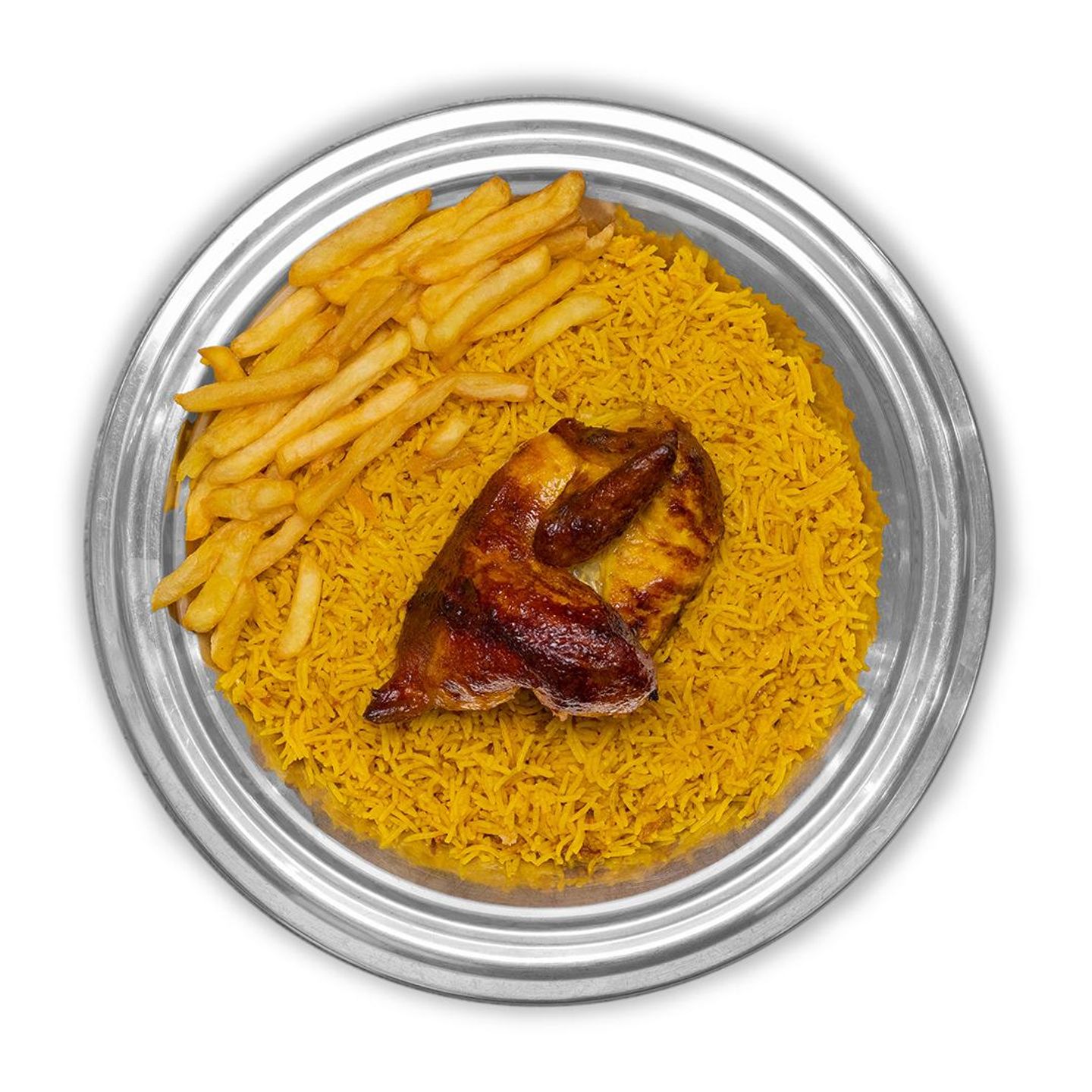 نص حبة شواية مع رز