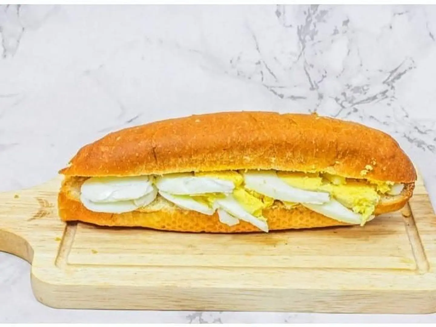 Boiled Egg With Cheese Sandwich