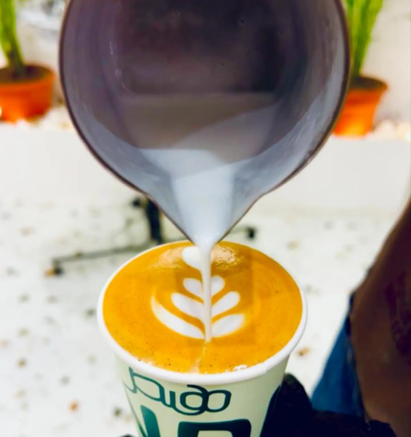 وايت موكا لاتيه